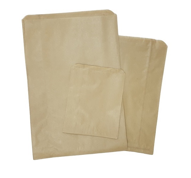 Brown flat paper bags image