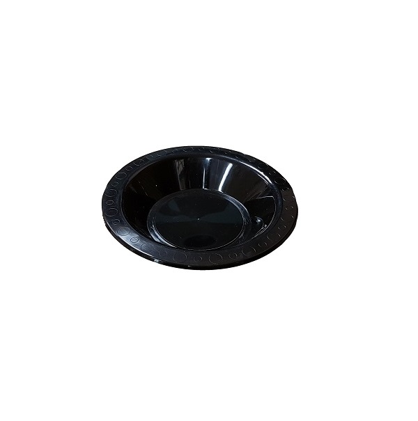 Black plastic bowl image