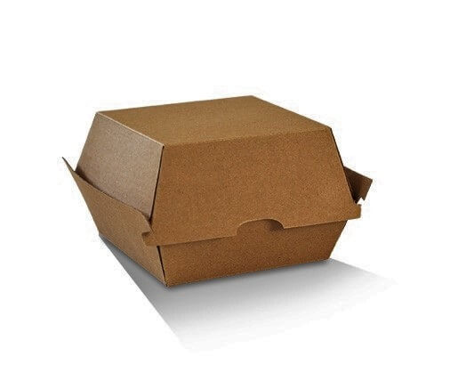 Burger Clam - Brown corrugated cardboard image