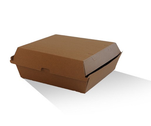 Dinner Box - Brown corrugated cardboard image