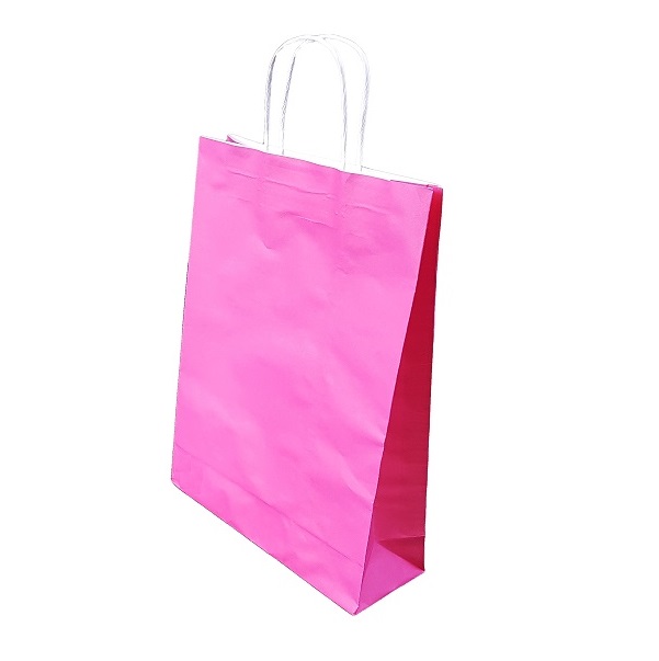 Pink Paper Bag Twist Handle image