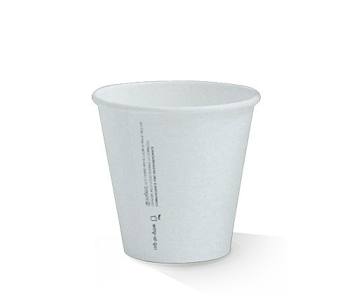 PLA Coated Single Wall White Paper Cup image