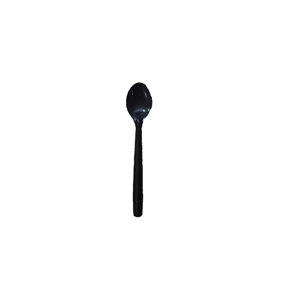 Plastic black spoon image