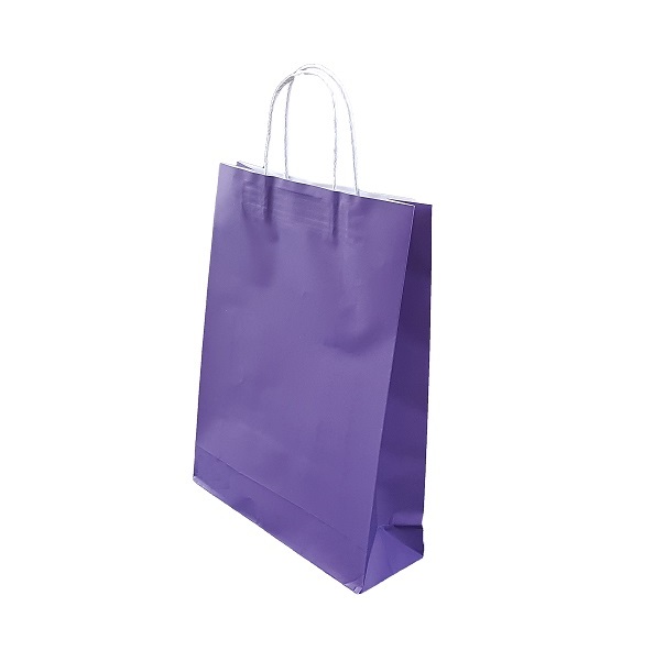 Purple Paper Bag Twist Handle image