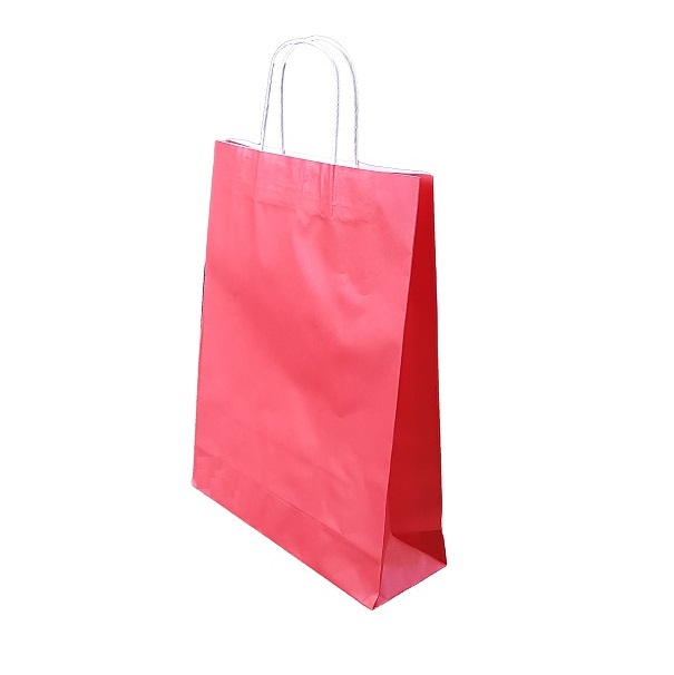 Red Paper Bag Twist Handle image