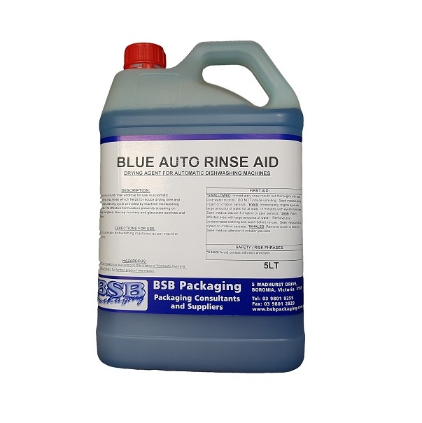 Rinse aid, auto blue image