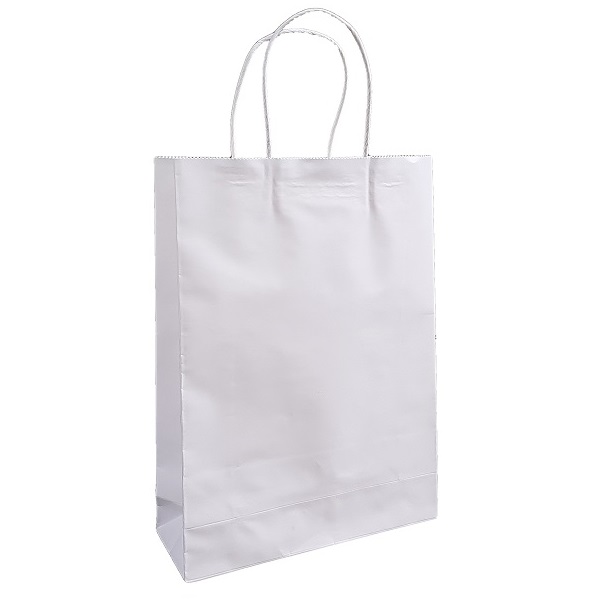 White Paper Bag Twist Handle image