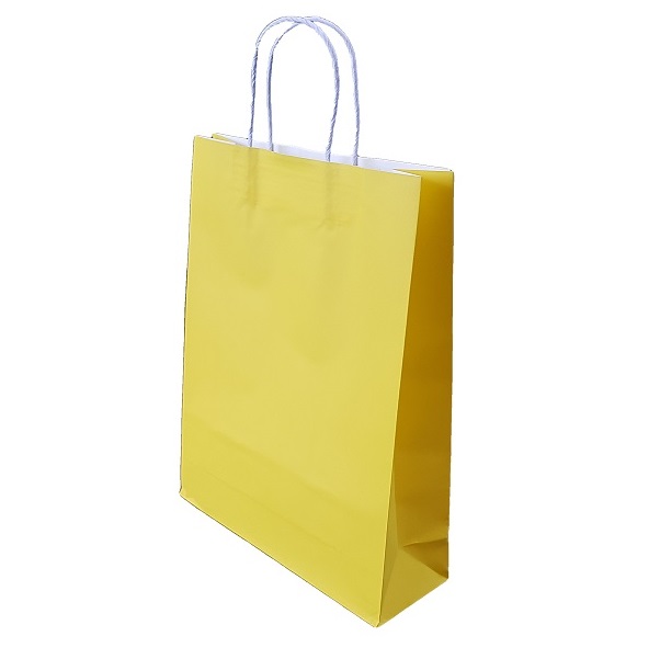 Yellow Paper Bag Twist Handle image