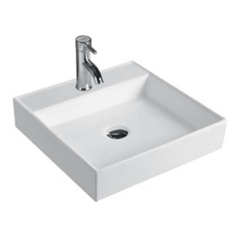 Best BM BA450 Square Counter Top Basin With No Overflow image