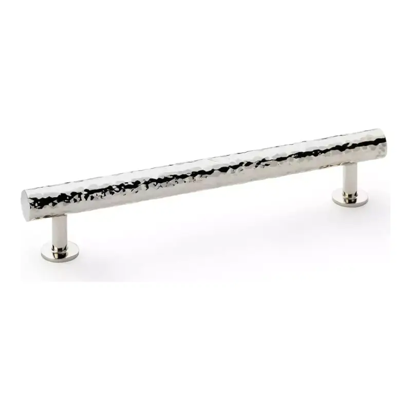 Castella Polished Nickel Bexhill Hammered Cabinet Handles image
