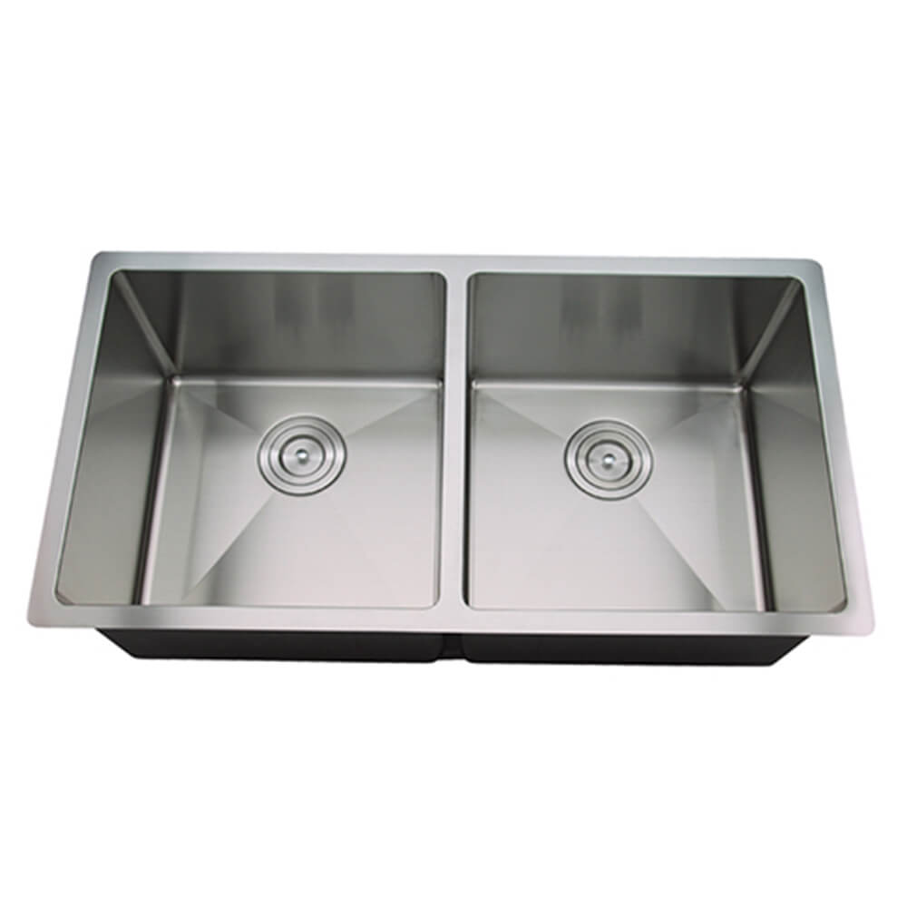 Modern National MS203B Stainless Steel Double Bowl Sink image