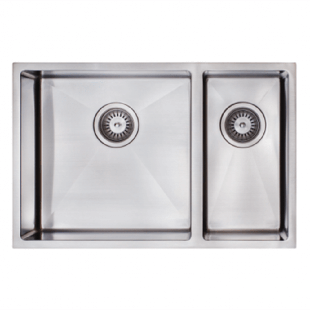 Modern National MS207B Stainless Steel 1 & a Half Double Bowl Sink image