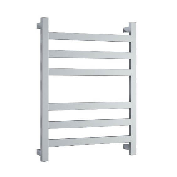Square / Flat 6 Bar Heated Towel Ladder image