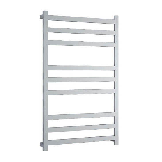 Square / Flat 9 Bar Heated Towel Ladder image