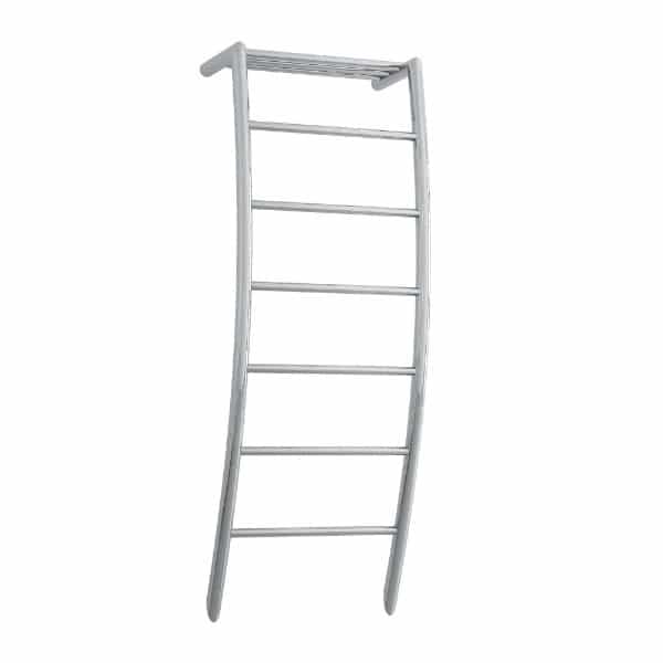 Straight / Round 6 Bar Heated Towel Ladder With Shelf Dimensions 580mm x 1190mm x 225mm image