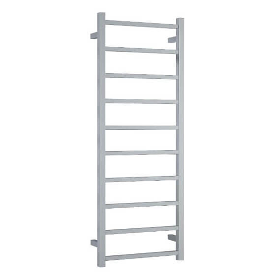 Straight / Square 10 Bar Heated Towel Ladder image