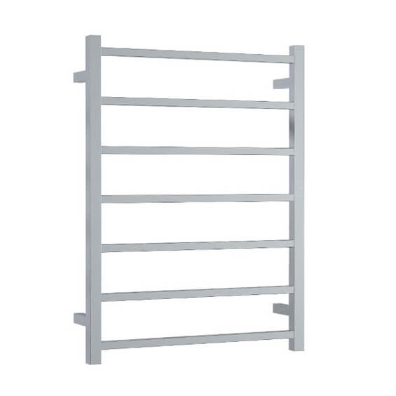 Straight / Square 7 Bar Heated Towel Ladder image