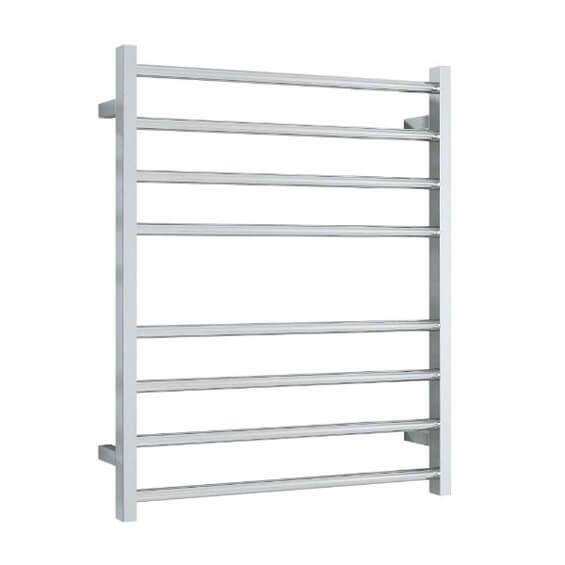 Straight / Square 8 Bar Heated Towel Ladder image