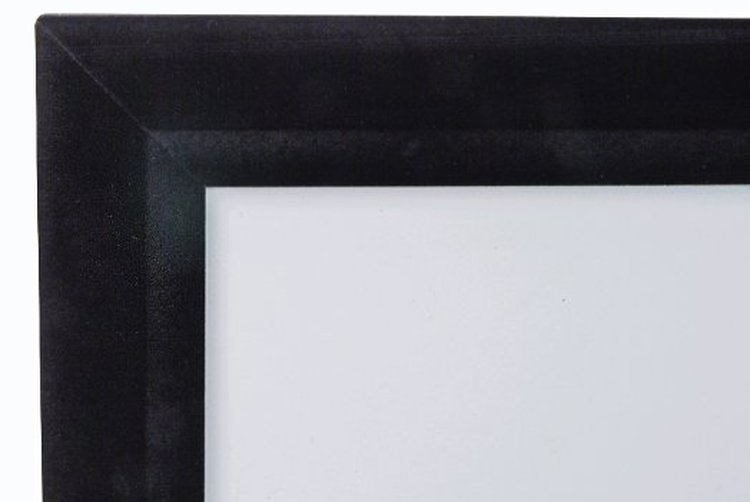 100" FIXED FRAME 43 PROJECTOR SCREEN CINEWHITE BLACK BACKED - EZFRAME image