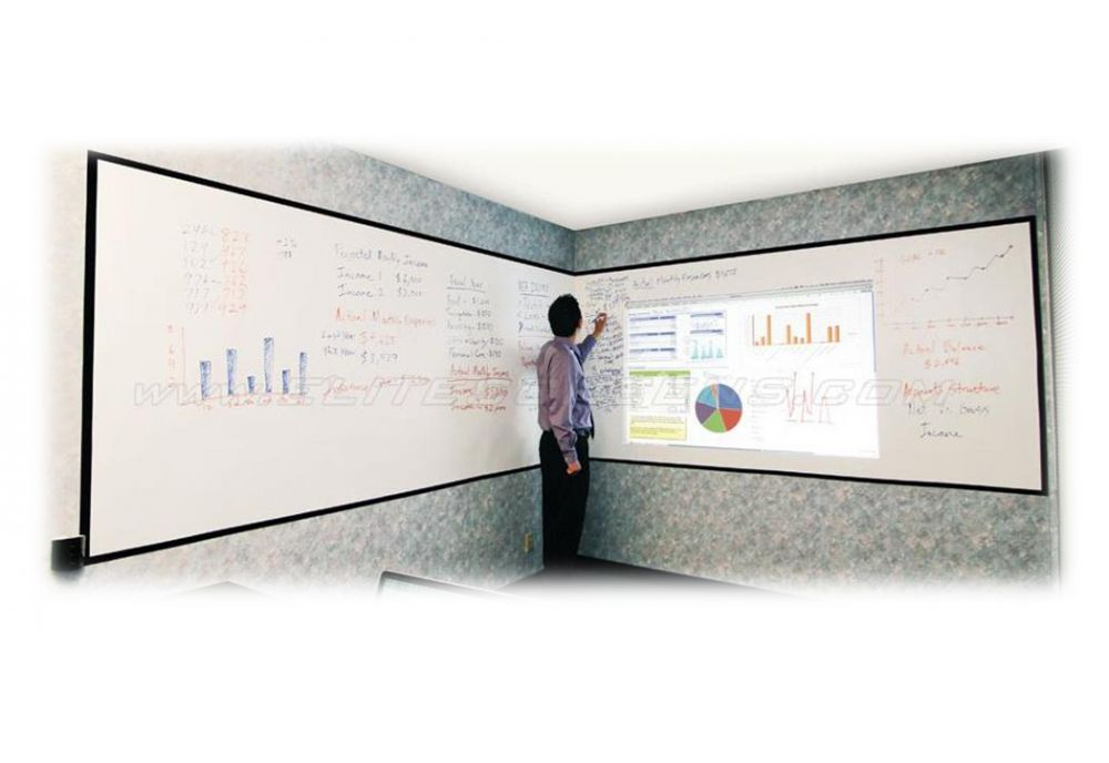 114" 1610 WHITEBOARD SCREEN MATERIAL INSTA-DE2A WITH SELF ADHESIVE BACKING image