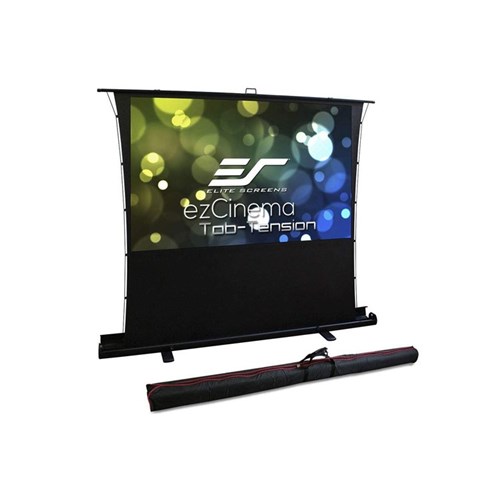 80" PORTABLE 43 PULL-UP PROJECTOR SCREEN TAB TENSION COMPATIBILE WITH UST image