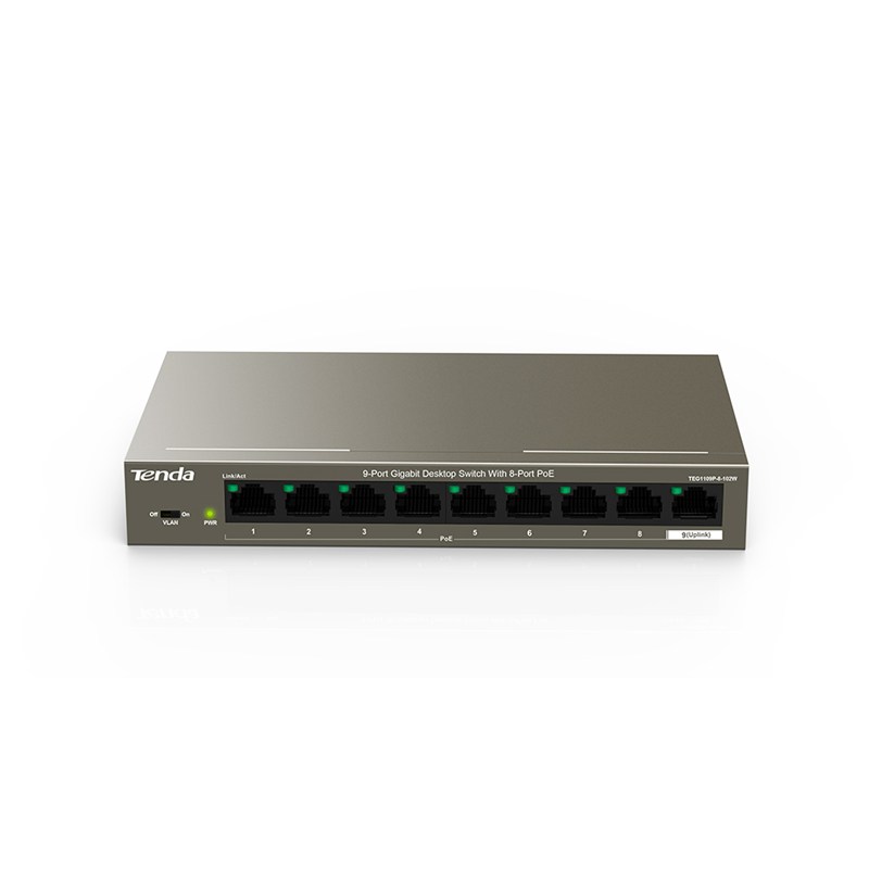 9-PORT GE SWITCH WITH 8-PORT POE image