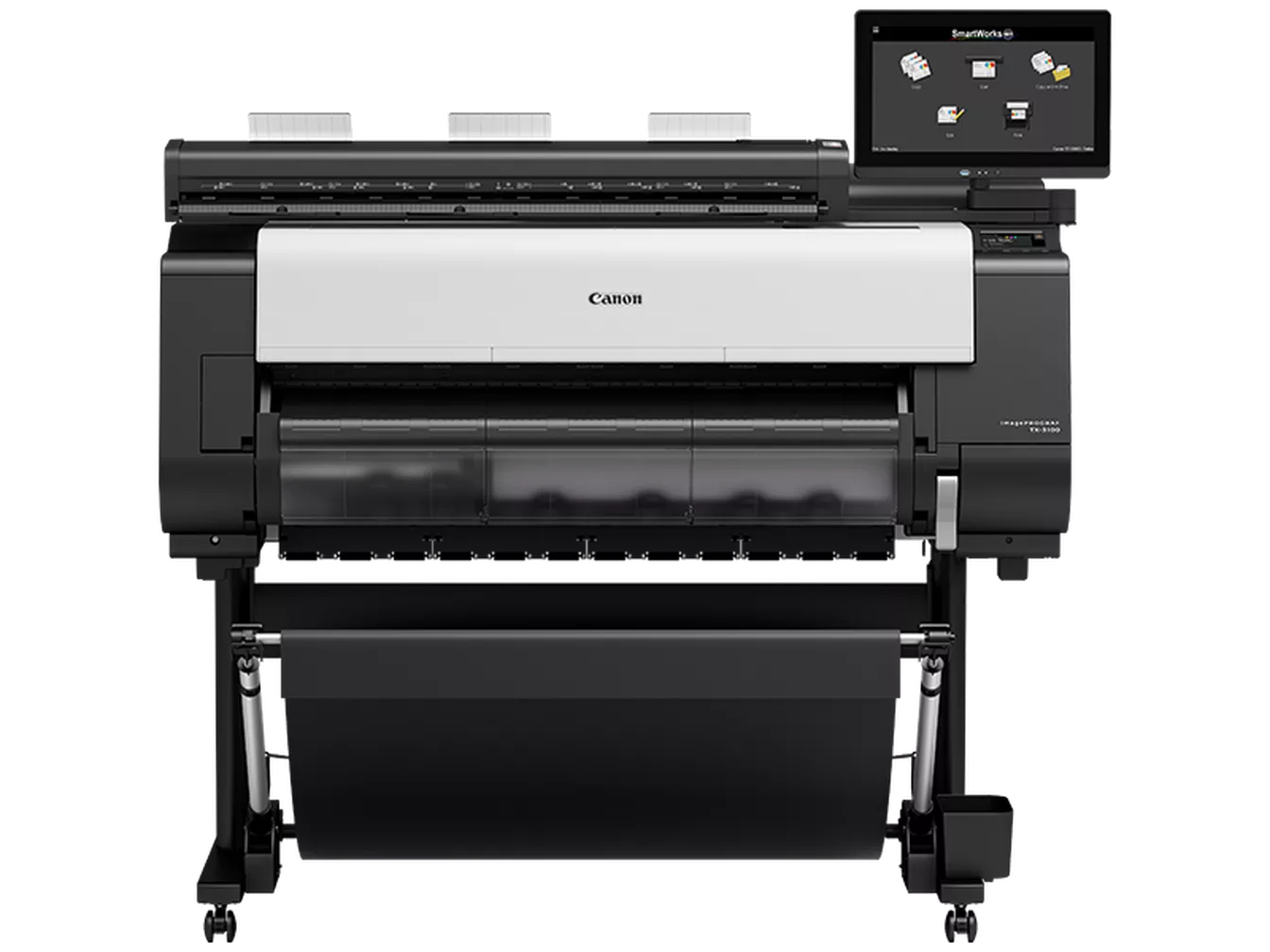 CANON IPFTX-3100 36IN 5 COLOUR TECHNICAL LARGE FORMAT PRINTER WITH STAND AIO PC AND SCANNER image