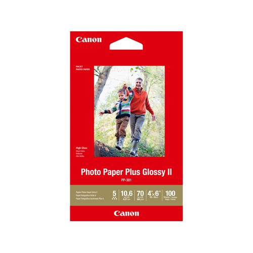 CANON PP3014X6-100 100 SHTS 260 GSM PHOTO PAPER PLUS GLOSSY II image