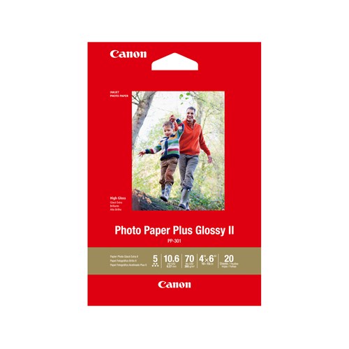 CANON PP3014X6-20 20 SHTS 260 GSM PHOTO PAPER PLUS GLOSSY II image