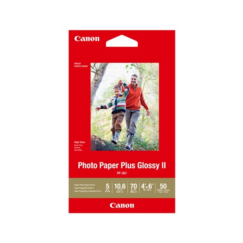 CANON PP3014X6-50 50 SHTS 260 GSM PHOTO PAPER PLUS GLOSSY II image