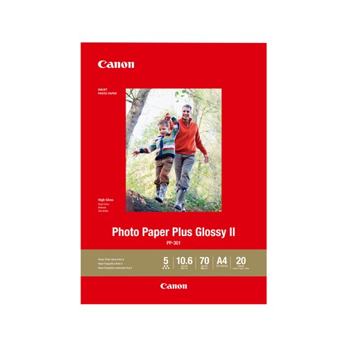 CANON PP301A4 20 SHTS A4 275 GSM PHOTO PAPER PLUS GLOSSY II image