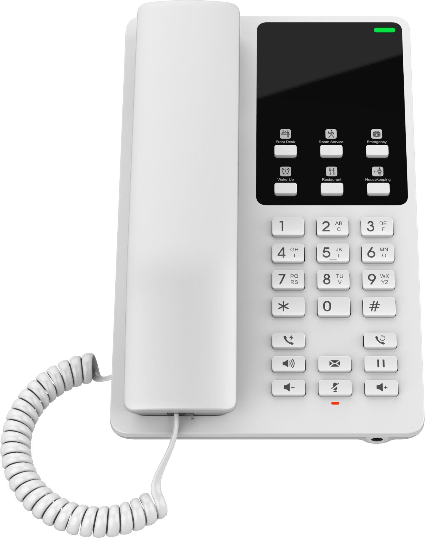 DESKTOP HOTEL PHONE W/ BUILT-IN WIFI - WHITE image
