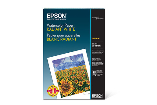 EPSON WATERCOLOR-RADIANT WHITE A3 20 SHEETS image