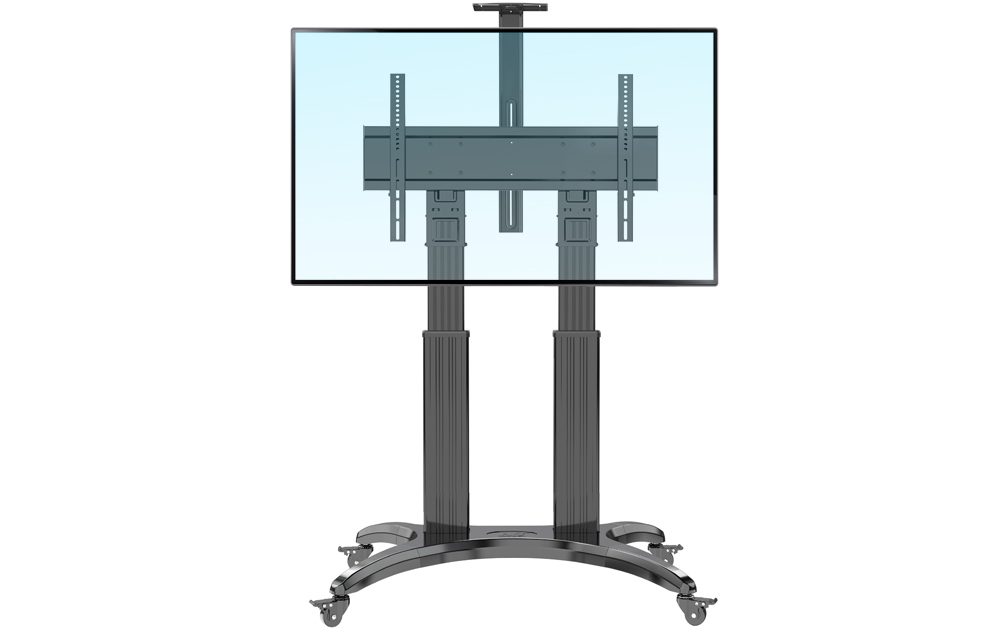 HEIGHT ADJUSTABLE TROLLEY FOR TV SCREEN SIZE 60"-85" MAX 56.8KG image