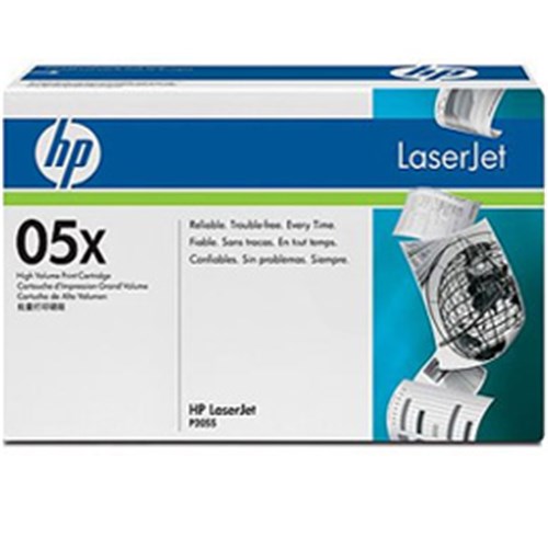 HP 05X BLACK TONER 6500 PAGE YIELD FOR LJ P2055 image