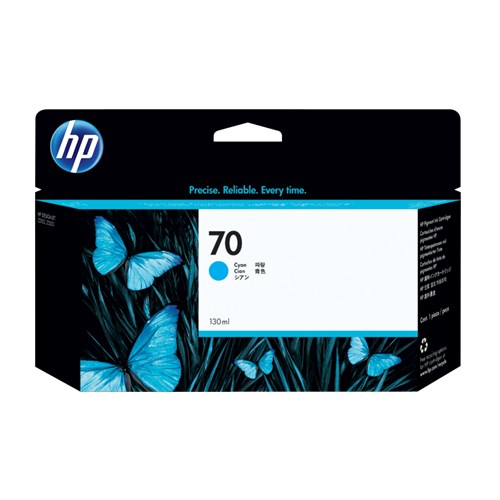 HP 70 CYAN INK 130 ML C9452A FOR Z2100 3100 3200 image