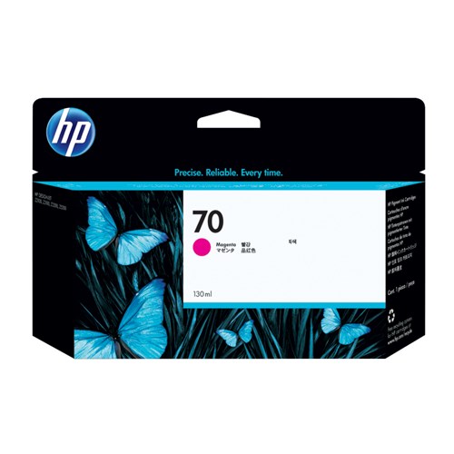 HP 70 MAGENTA INK 130ML C9453A FOR Z2100 3100 3200 image