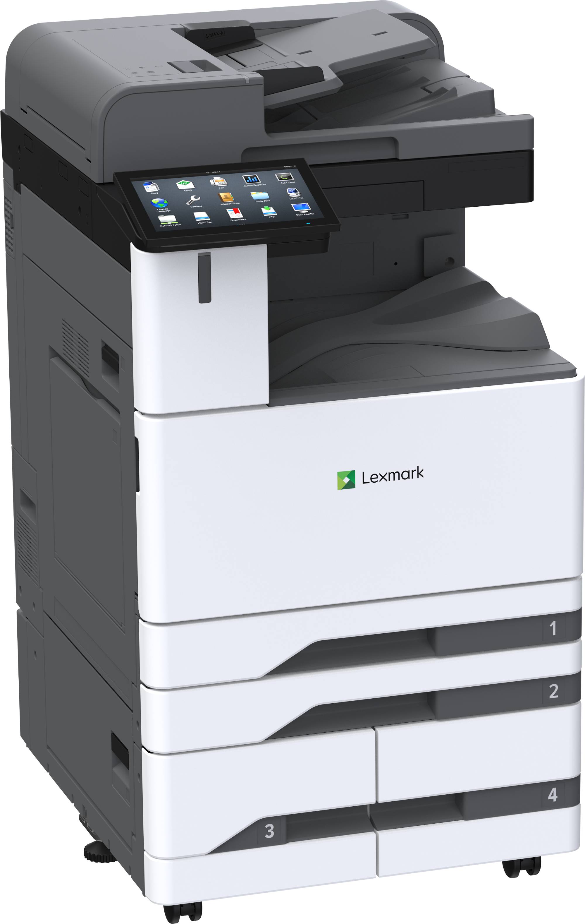 LEXMARK CX943ADXSE A3 COL MFP 55PPM 10IN TSCN 2X520SHT TRAY 130SHT DADF 1200DPI 1YR OS WTY image