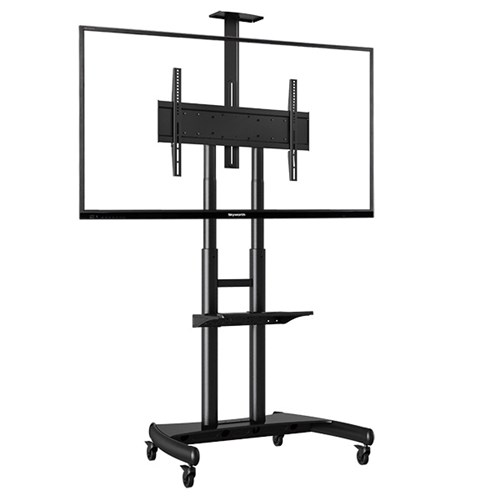 MOBILE DISPLAY STAND SCREEN SIZE 55"TO 80" MAX 90.9KG VESA 200 X 200 TO 800 X 500 image