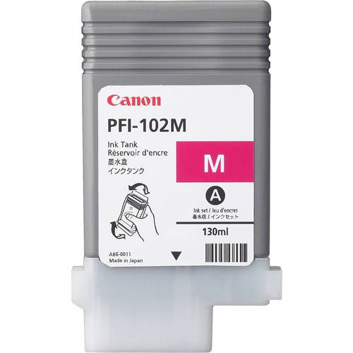 PFI-102M MAGENTA INK 130ML FOR IPF500 IPF600 IPF700 DOES NOT SUIT NEW 50/55 SERIES image