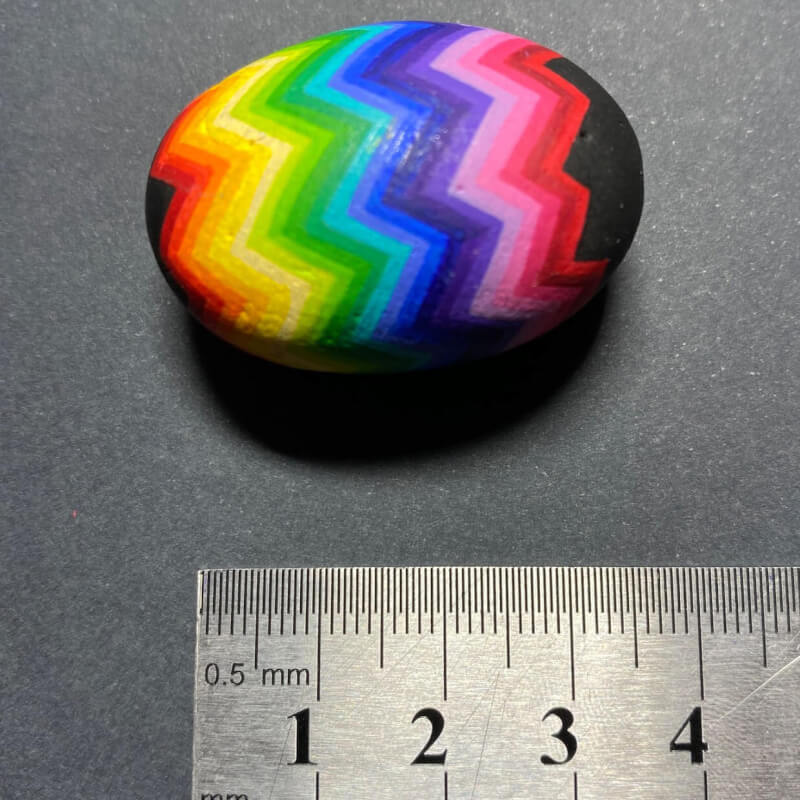 Rainbow Zigzag Stone image