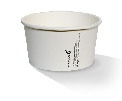 12oz PLA Paper Bowl White image