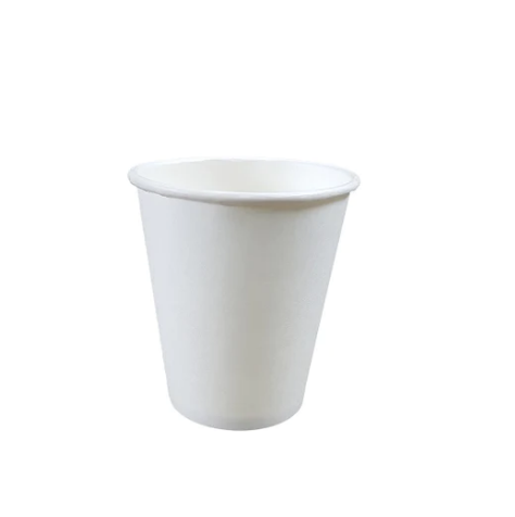 8oz Single Wall Cup White image