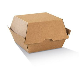 Burger Box Corrugated Brown High image