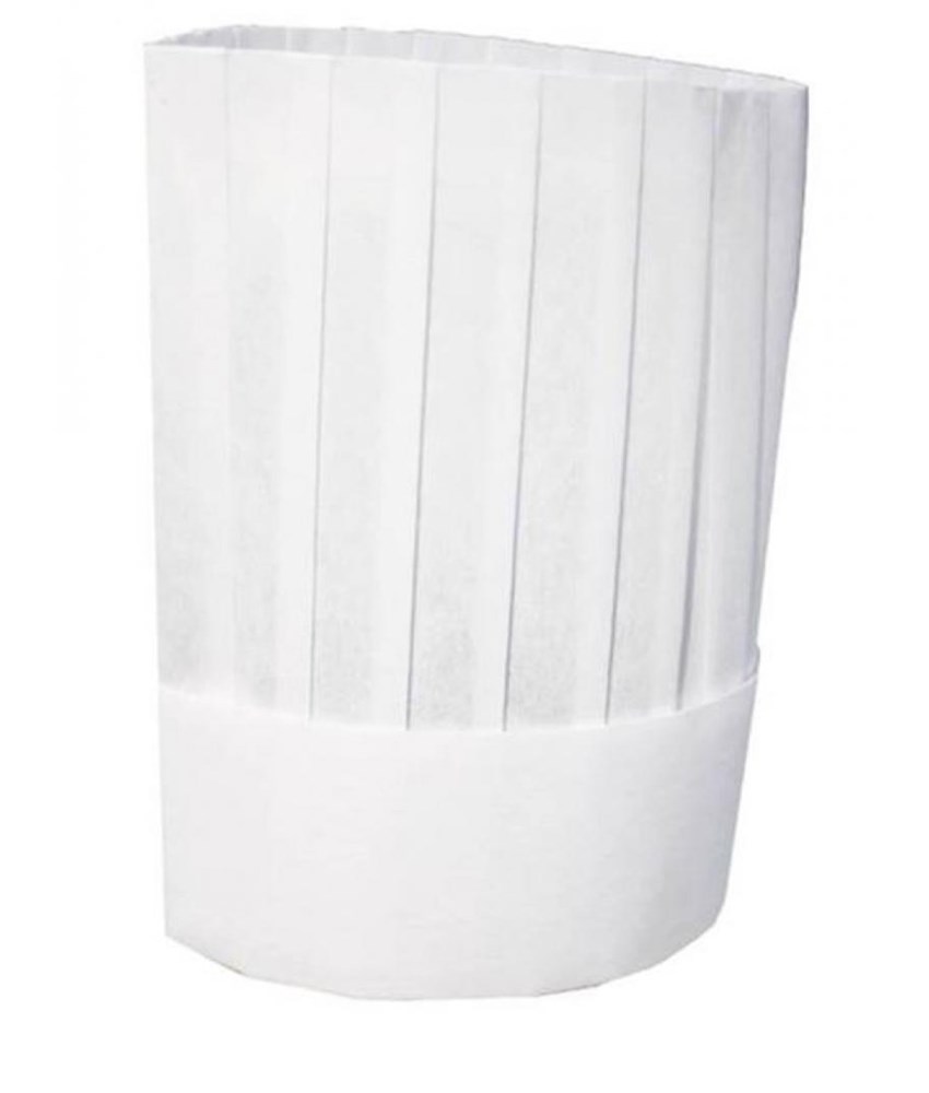 Disposable Paper Classic Top Chef Hat 23cm image