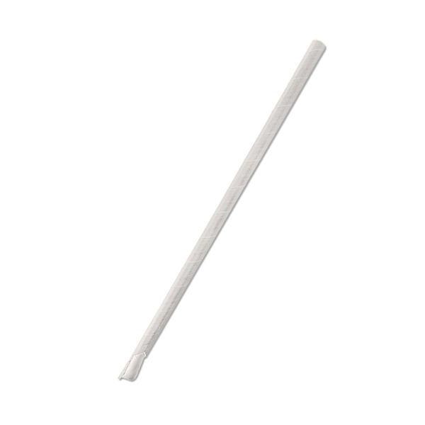 Paper Straw Spoon-plain white image