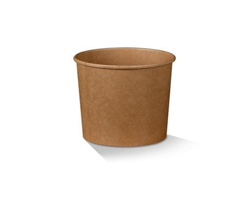 PE Coated Brown Kraft Bowl image