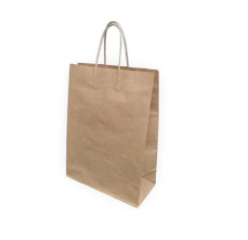 Small Brown Paper Carry Bag Twist Handle 350x260x110mm image