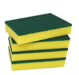 Sponge Scourer Green/Gold image