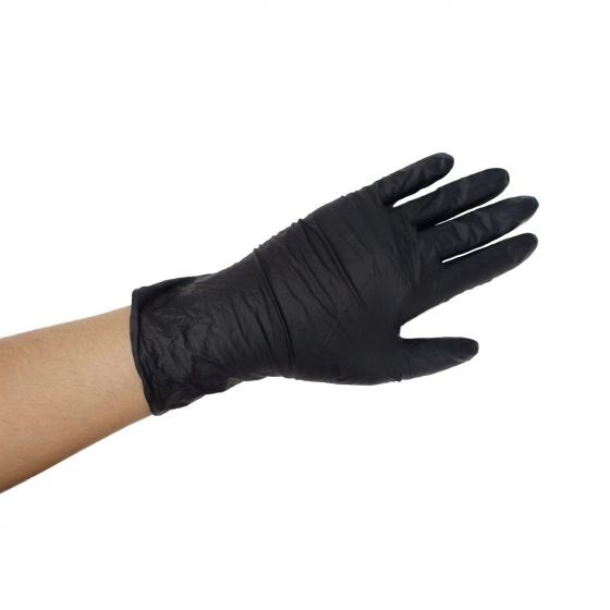 Super Strength Black Nitrile Gloves - Carton image